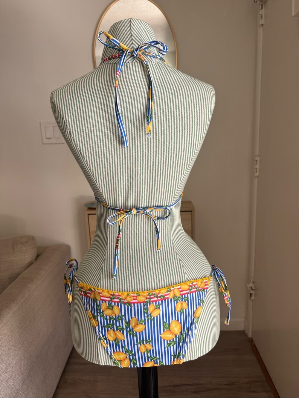 Antica Sartoria Positano lemon print bikini set - Picture 5 of 7